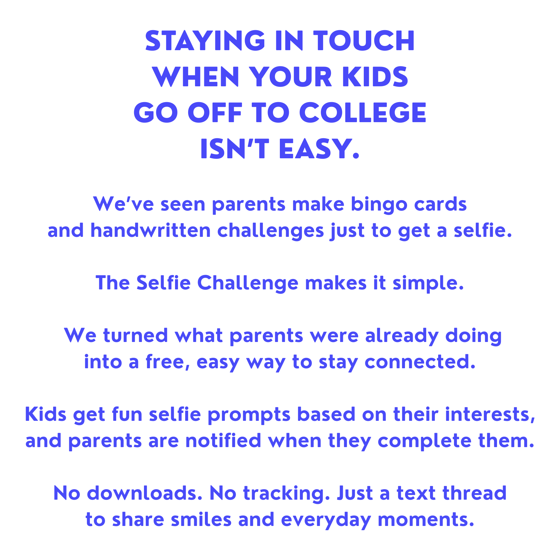 Staying in touch is hard